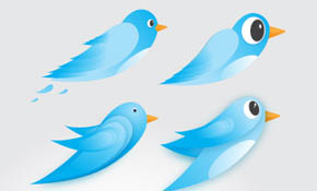 Vector Twitter Birds Icons